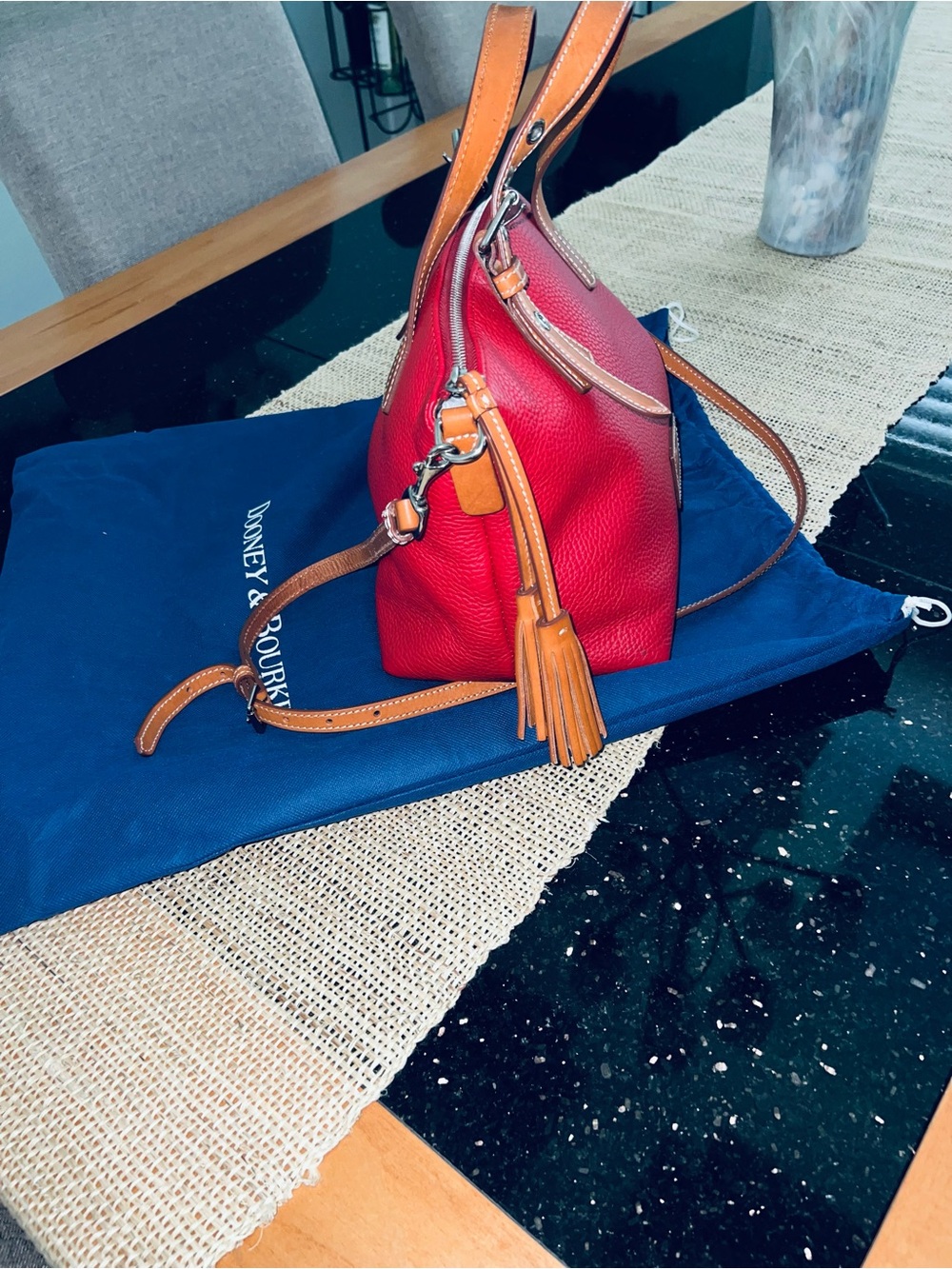 Dooney & Bourke Pebble Leather Shoulder Bag - Picture 2 of 6